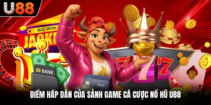 Điểm hấp dẫn của sảnh game cá cược nổ hũ U88