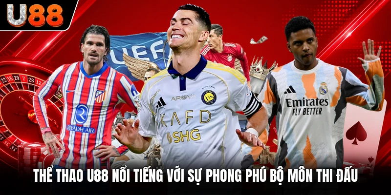 Thể thao U88 nổi tiếng với sự phong phú bộ môn thi đấu